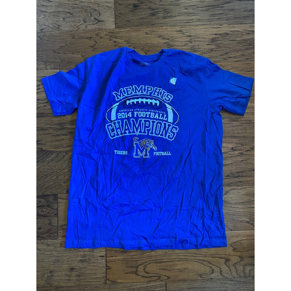The Victory Memphis‎ Tigers 2014 Football Champions Shirt Blue Mens XL AAC